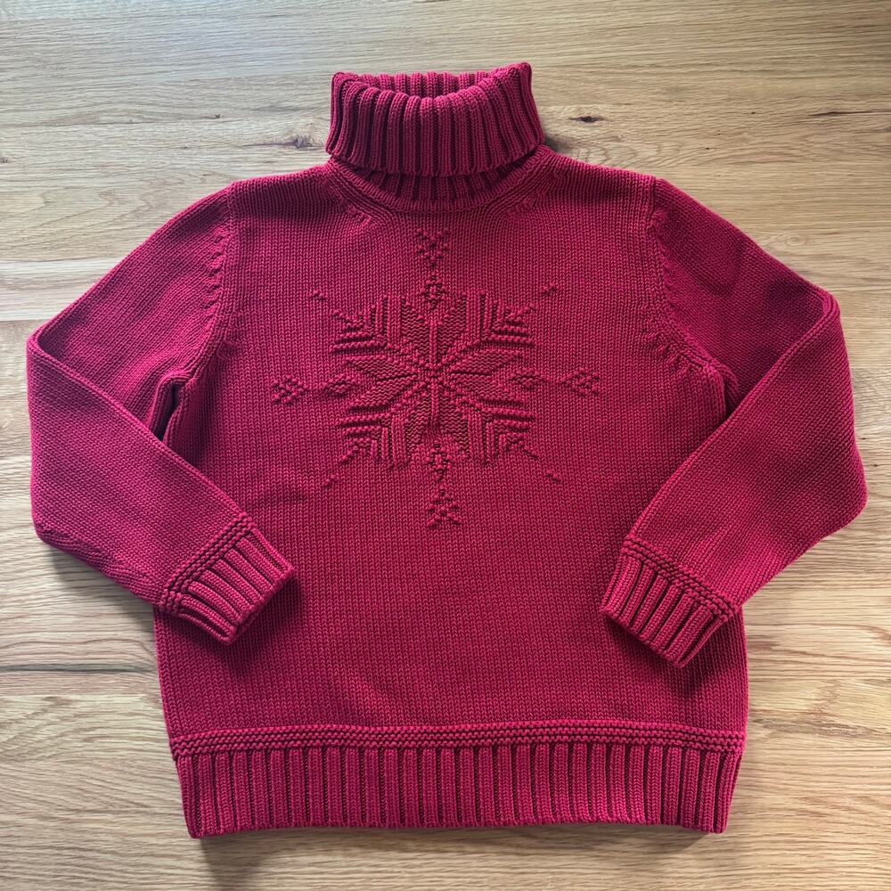 Vintage Lauren Ralph Lauren Turtleneck Sweater Holiday Christmas Sz Small Petite